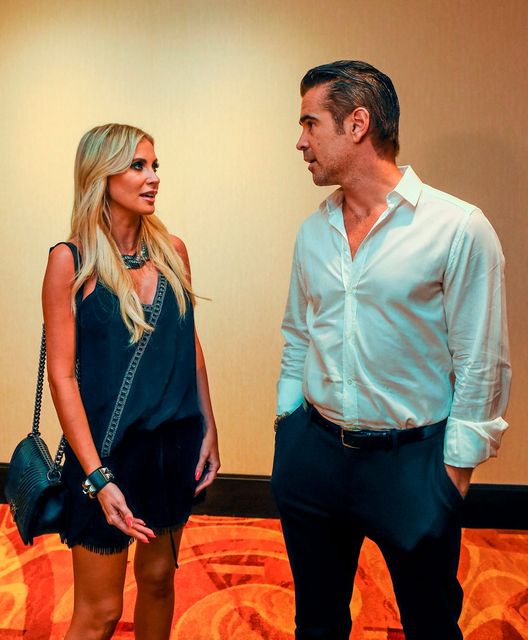 Team Ireland ambassadors Claudine Keane and Colin Farrell at a Special Olympics Ireland reception in Los Angeles