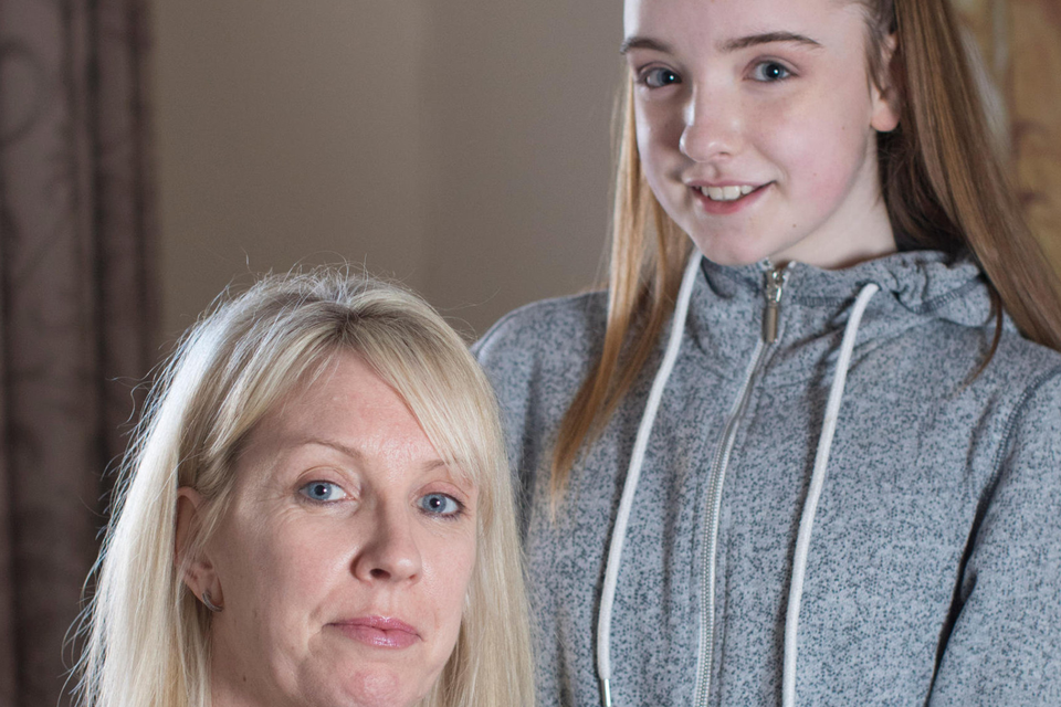 Sarah-Ann Clyne-Mitchell with her mother Karen