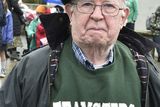 thumbnail: Jimmy Banks, one of the adjudicators at the St Patrick's Day parade in Coolgreany.