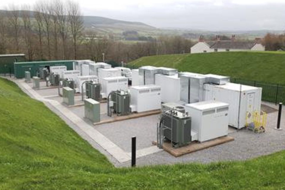 A 10MW/5MWh battery storage facility in Cleator, north-west England, similar in idea to the facility proposed near Ballynahulla