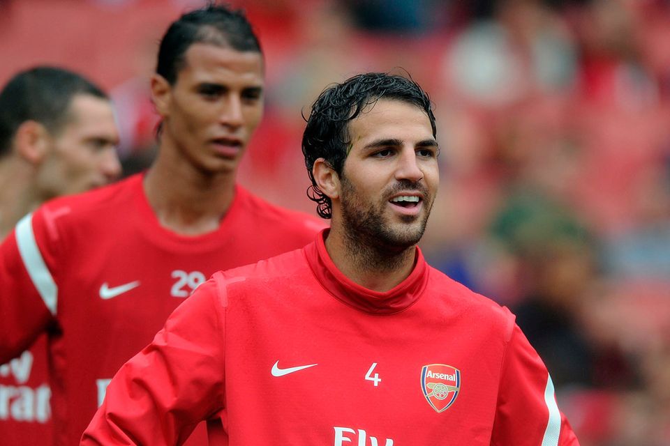 Cesc Fabregas of Arsenal attends a Arsenal Members Day Open Training Session at Emirates Stadium on August 4, 2011 in London, England.  (Photo by Stuart MacFarlane/Arsenal FC via Getty Images)