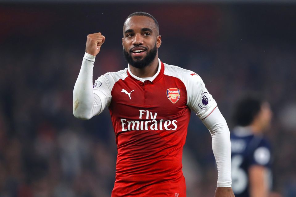 Arsenal's Alexandre Lacazette scored twice in the win over West Brom