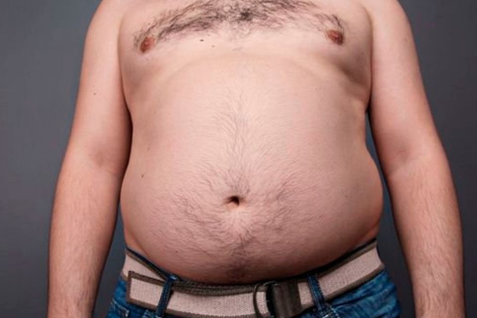 More than half of over 50s are centrally obese. Stock Image
