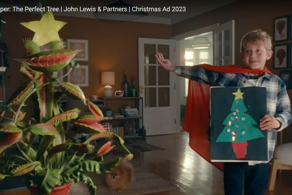 The John Lewis Christmas advert features a Venus fly trap