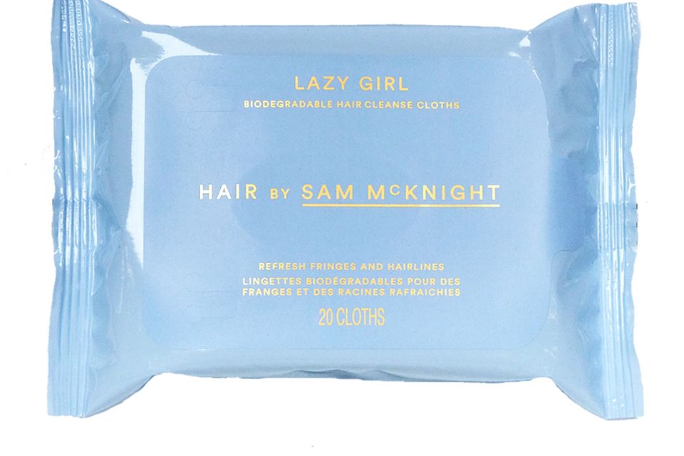 Hair by Sam McKnight Lazy Girl Biodegradable Hair Cleanse Cloths, €20, brownthomas.com