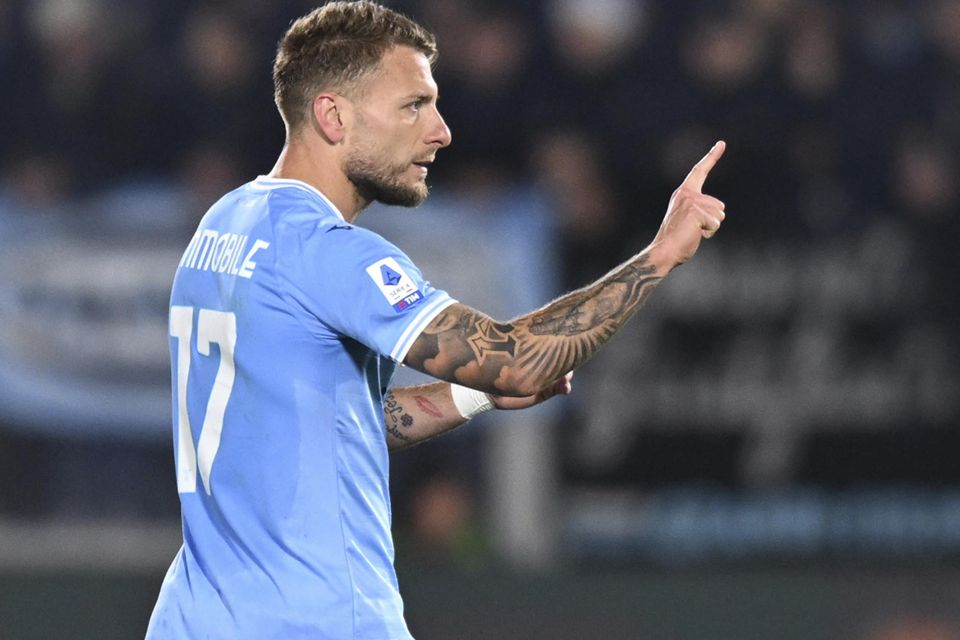 Lazio captain Ciro Immobile suffers back and rib injuries after