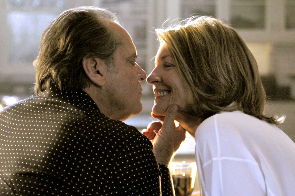 Age is just a number: Diane Keaton, seen here with her 'Something's Gotta Give' co-star Jack Nicholson, has said she's sexually frustrated in her 70s.