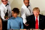 thumbnail: U.S. President Donald Trump and first lady Melania attend the Inaugural luncheon at the National Statuary Hall in Washington, U.S, January 20, 2017.   REUTERS/Yuri Gripas