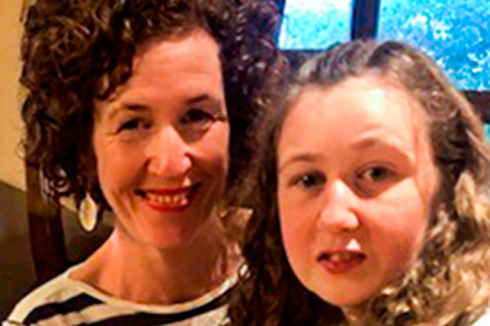 Nora Quoirin with her mother Meabh