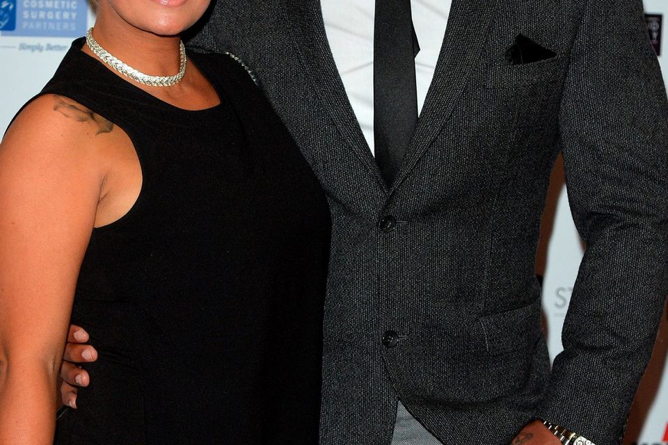 Kerry Katona and George Kay attend the National Reality TV Awards at Porchester Hall on September 30, 2015 in London, England.  (Photo by Anthony Harvey/Getty Images)