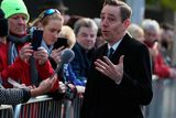 thumbnail: RTE's Ryan Tubridy, presenter of The Late Late Show, arrives for the funeral of the celebrated broadcaster Gay Byrne at St. Mary's Pro-Cathedral in Dublin. PA Photo. Picture date: Friday November 8, 2019. See PA story FUNERAL Byrne. Photo credit should read: Brian Lawless/PA Wire