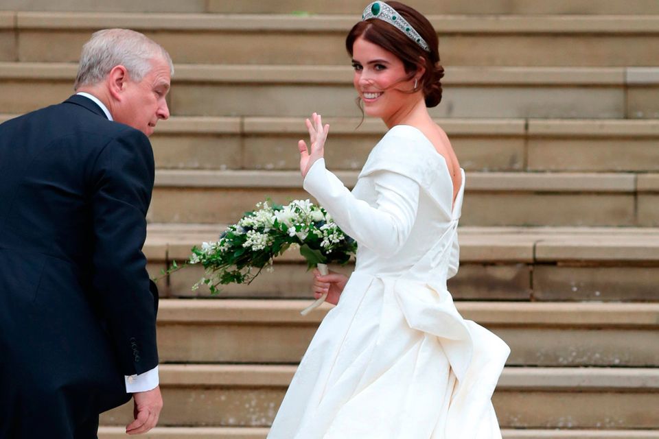 sachin and babi light blue dress Why Princess Eugenie Was Forced to Leave a Front Row Seat Empty During Her  Royal Wedding?