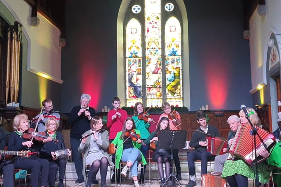 Mitcheltown Comhaltas, pictured above playing alongside Claisceadal na gCarad at the St George’s Arts and Heritage Centre in Mitchelstown on St Patrick’s Day, will be among the groups performing at the Liam Lynch Commemorative Concert in Fermoy.