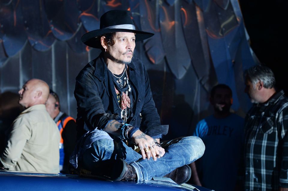 Johnny Depp at Glastonbury (Ben Birchall/PA)