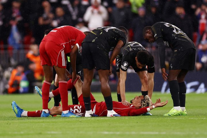 Hugo Ekitike ruled out for rest of Liverpool’s season and World Cup with serious Achilles injury