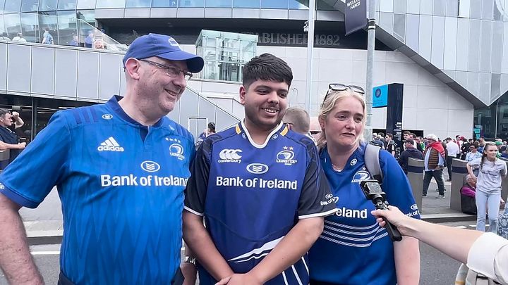 Leinster supporters cautiously optimistic ahead of Champions Cup final against Toulouse at the Tottenham Hotspur stadium in London thumbnail