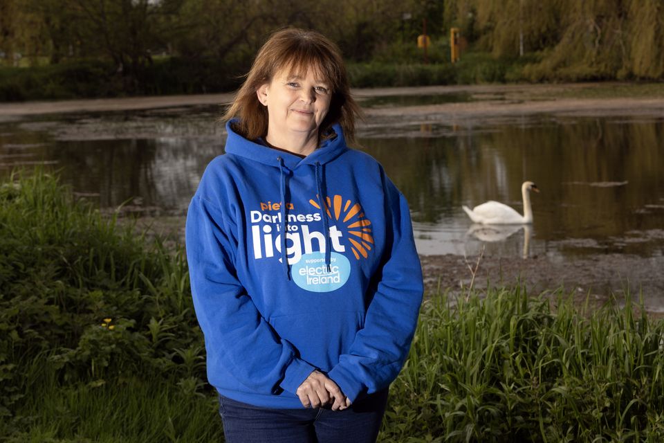 Sharon Murphy lost her husband to suicide. She now helps organise a Darkness Into Light Walk in Naas, Co Kildare. Photo: Tony Gavin