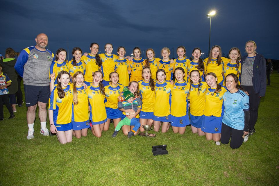 The Annacurra Under-14 camogie team who defeated Éire Óg Greystones in the 'A' championship final in Ballinakill.  