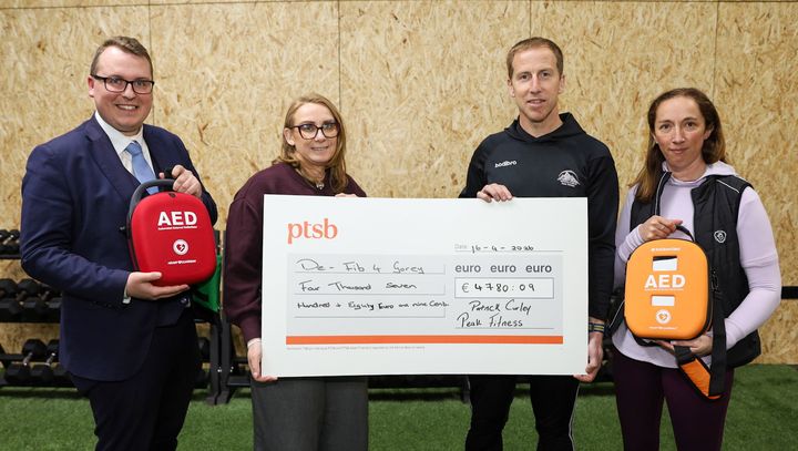 Wexford business raises over €4,700 to fund purchase of new defibrillators for Gorey