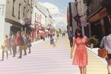 thumbnail: Plan for a pedestrianised Narrow West Street.