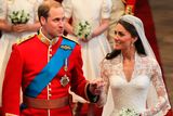 thumbnail: Prince William, Duke of Cambridge and Catherine, Duchess of Cambridge leave Westminster Abbey following their marriage ceremony, on April 29, 2011