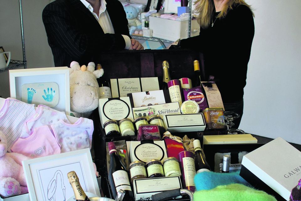 Sean Gallagher with Lulu O’Sullivan, Gifts Direct.