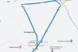 thumbnail: The route map for the annual Darkness Into Light walk in Durrow on May 11 next 