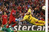 thumbnail: Mario Balotelli of Liverpool scores the opening goal past Milan Borjan of PFC Ludogorets Razgrad  during the UEFA Champions League Group B match between Liverpool FC and PFC Ludogorets Razgrad at Anfield