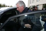 thumbnail: John Delaney leaving the Carlton Hotel after a meeting with the board of the FAI