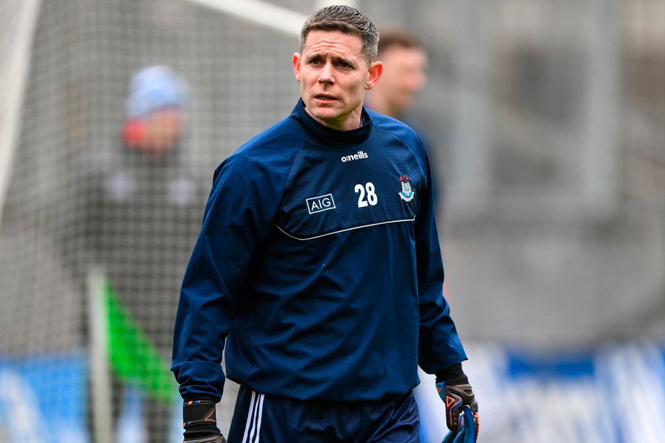 Stephen Cluxton is pictured as part of the Dublin squad for the Allianz Football League Division 2 match against Louth at Croke Park in Dublin. Photo: Ray McManus/Sportsfile