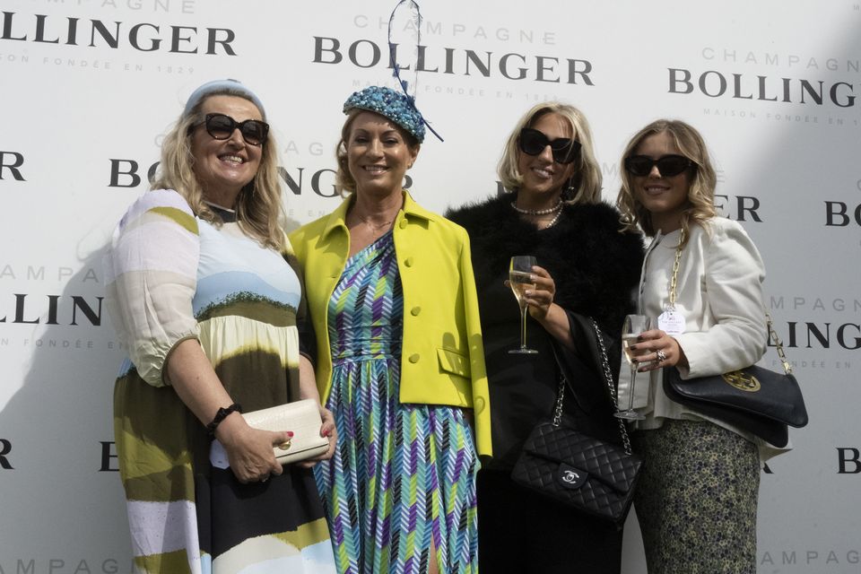 Mairead Forristal and friends at Punchestown Races. Photo: Leigh Anderson