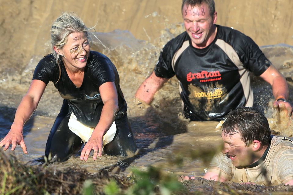 Competitors take part in the Tough Mudder event in Punchestown Racecourse, Co. Kildare. Picture credit; Damien Eagers 5/10/2014