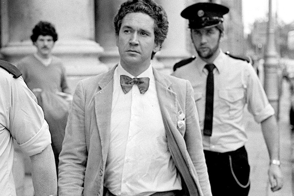 Malcolm Macarthur leaving the High Court in 1983. Picture by Liam Mulcahy