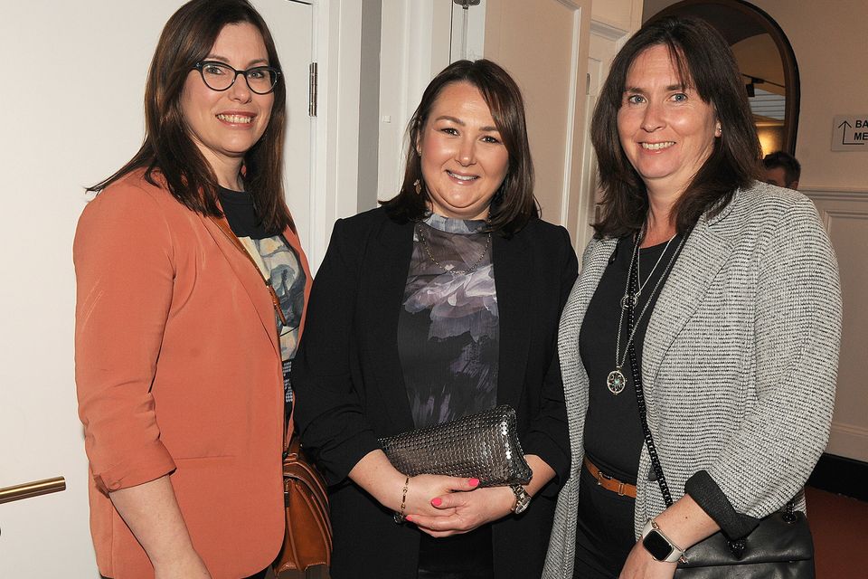Sylvia Connick, Colette Ryan and Vanessa Brazzill were pictured at the Page to Stage One-Act Drama Festival 2024 in the Wexford Arts Centre on Saturday. Pic: Jim Campbell