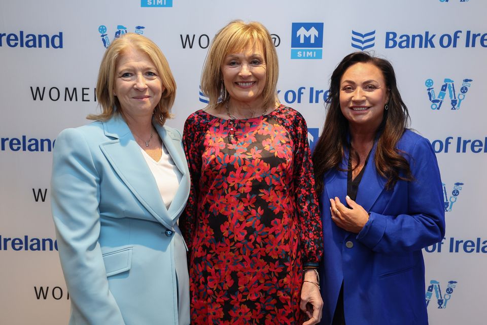 Louise Grubb, CEO TriviumVet, MC Mary Kennedy and broadcaster and entrepreneur Norah Casey at the eighth annual Women@SIMI event