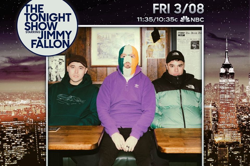 Kneecap promo for their Tonight Show appearance
