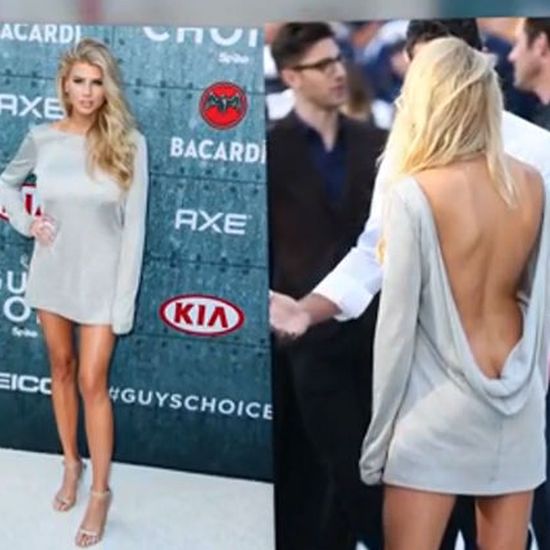 Charlotte McKinney exposes her derriere at Guys Choice Awards