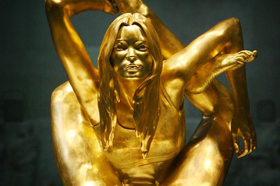 kate moss gold dress Marc Jacobs Iconic Gold Sheer 