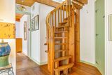 thumbnail: A wooden spiral staircase