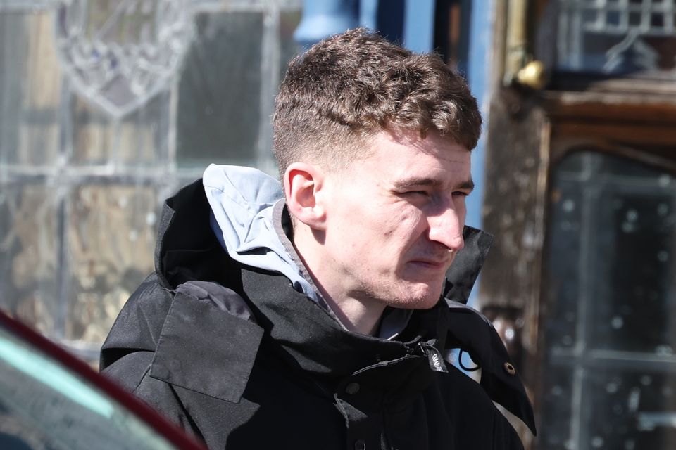 Dylan Gilligan , 24yrs, of Killinarden Heights, Tallaght, Dublin pictured leaving the Criminal Courts of Justice (CCJ) on Parkgate Street in Dublin. pic: IrishPhotoDesk.ie