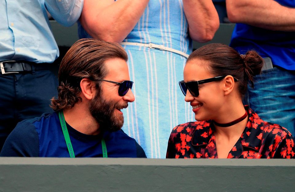 Bradley Cooper and Irina Shayk had a strange moment during the Wimbledon  final