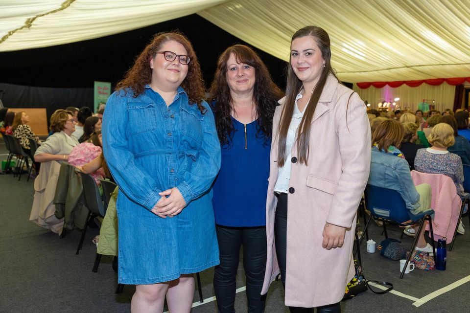 Shelly, Liz and Katie Elliott pictured at the fashion show in Duagh on Sunday which was in aid of the Palliative Care Unit in Tralee. Photo by John Kelliher.