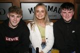 thumbnail: Billy Redmond, Clara Lawlor and Corey Canavan at the fundraiser for Nadia Dempsey in TJ Murphy's, Templeshannon.