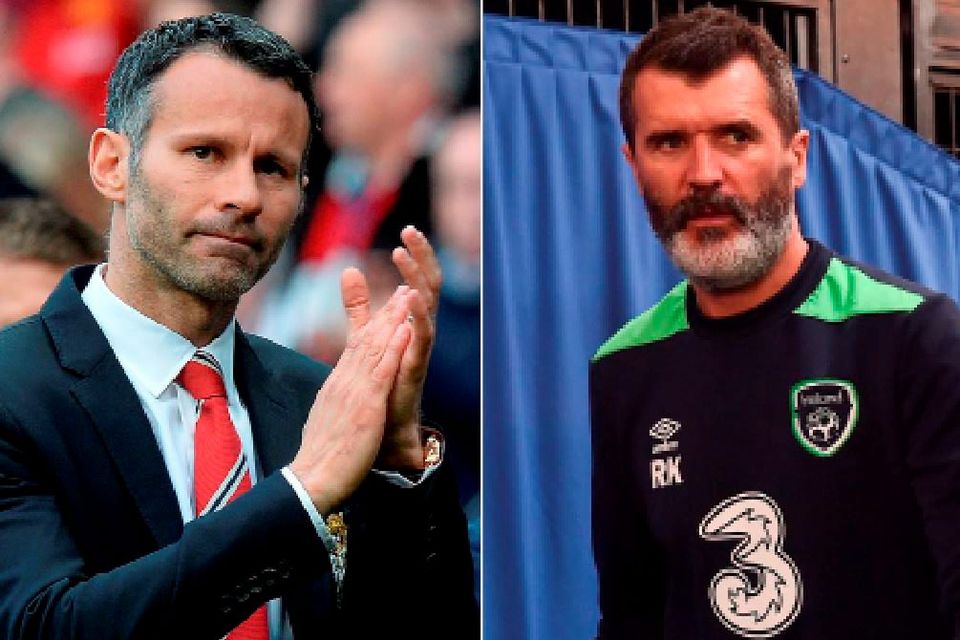 Ryan Giggs and Roy Keane
