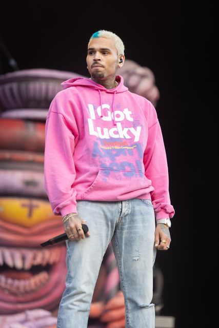 Chris Brown is being held on suspicion of grievous bodily harm, according to reports (James Manning/PA)