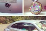 thumbnail: Rosanna's husband Wes decorated her car with stickers and balloons to celebrate her birthday