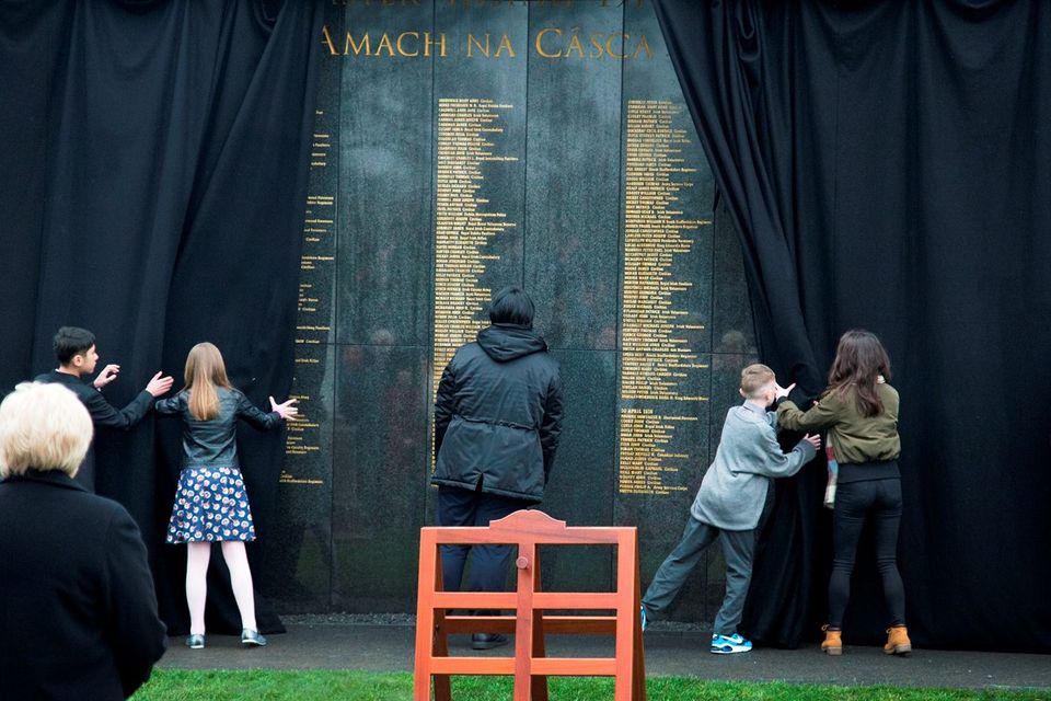 Memorial wall unveiled with names of all who died in Rising