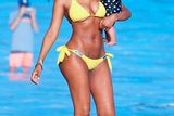 thumbnail: Samantha Mumba on the beach in Miami with baby Sage. Picture: Fame Flynet