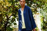 thumbnail: Navy 100pc linen jacket €60, trousers €40, lime jersey and linen hem dropped shoulder top, €25, Carolyn Donnelly The Edit, Dunnes Stores and online