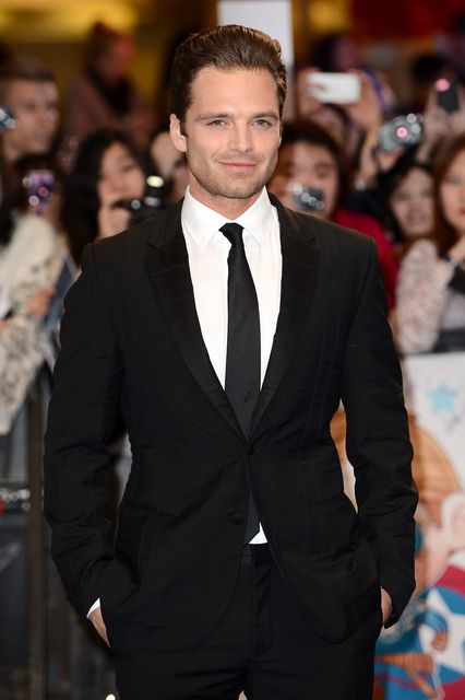 Actor Sebastian Stan attends the UK Film Premiere of "Captain America: The Winter Soldier" at Westfield London